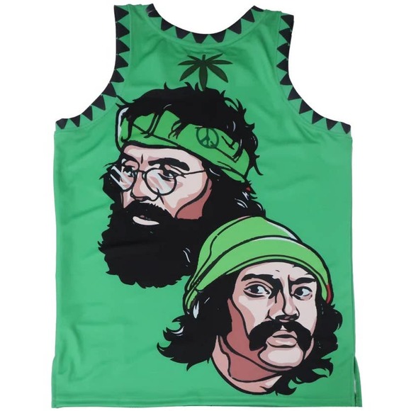 Cheech & Chong Men's Headgear Classics Premium Embroidered Basketball Jersey - Picture 3 of 5